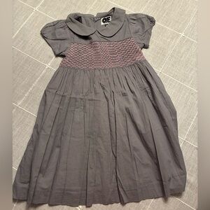 Gray and Pink Kids Formal Dress